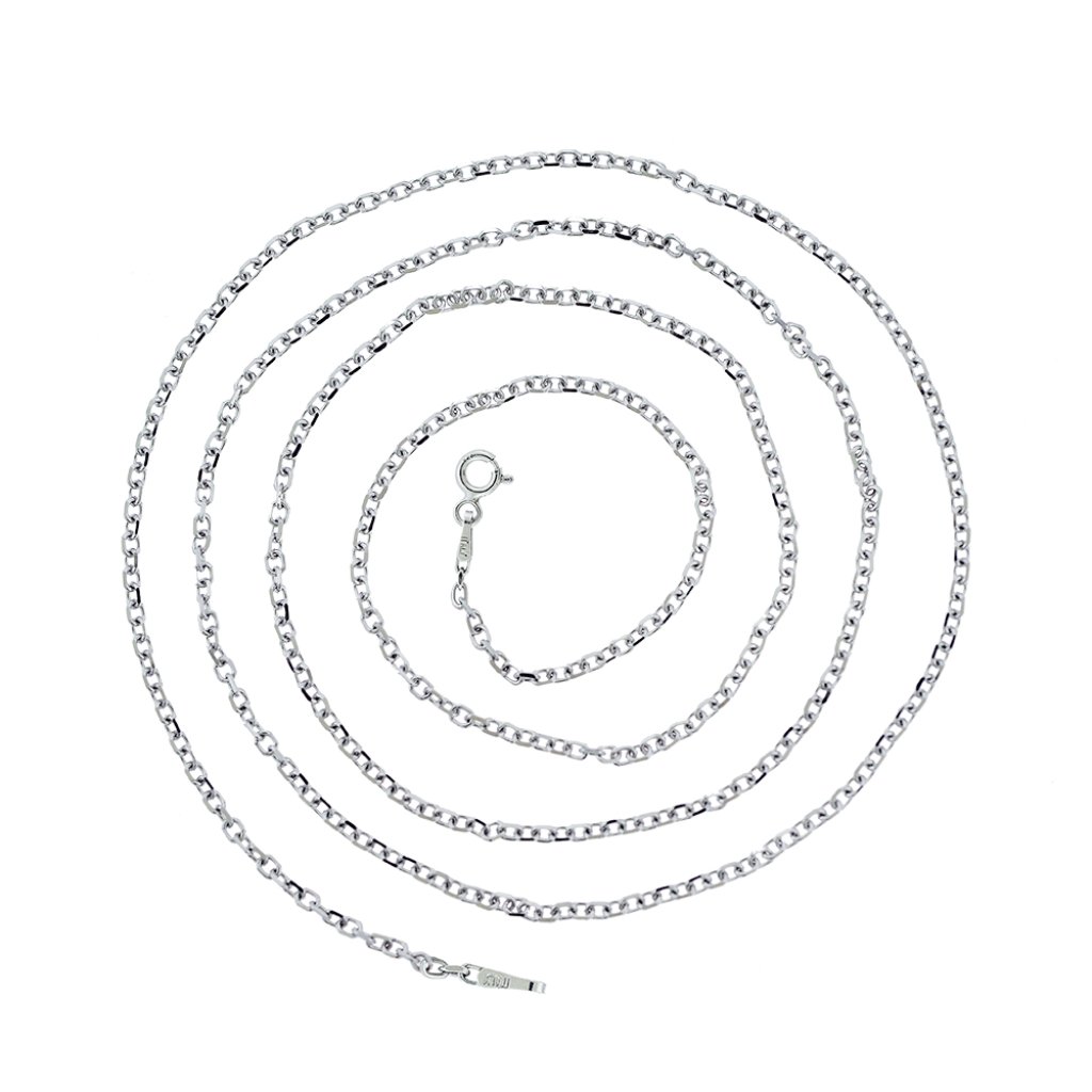925 Sterling Silver 30 Cable Rolo Link Chain Necklace Made In Italy 66$